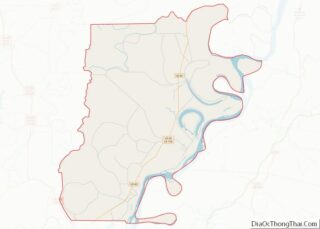 Map of Tensas Parish, Louisiana