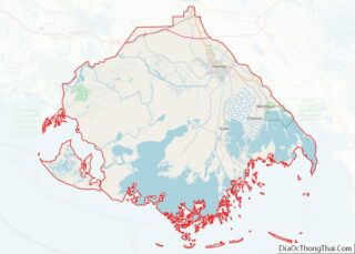 Map of Terrebonne Parish, Louisiana