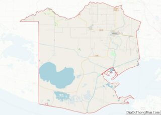 Map of Vermilion Parish, Louisiana