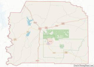 Map of Vernon Parish, Louisiana