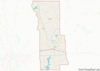 Map of Webster Parish, Louisiana