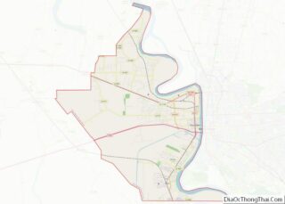 Map of West Baton Rouge Parish, Louisiana