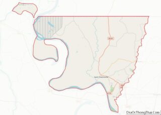 Map of West Feliciana Parish, Louisiana