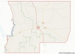 Map of Winn Parish, Louisiana