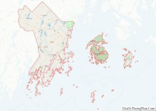 Map of Knox County, Maine