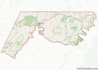 Map of Allegany County, Maryland