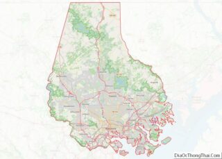 Map of Baltimore County, Maryland