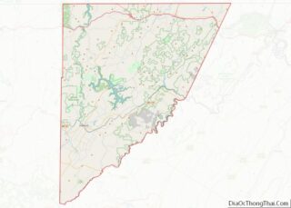 Map of Garrett County, Maryland