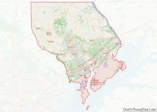 Map of Harford County, Maryland