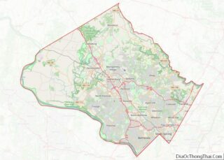 Map of Montgomery County, Maryland