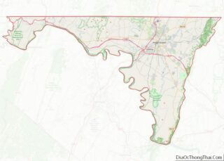 Map of Washington County, Maryland