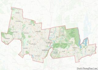 Map of Hampshire County, Massachusetts