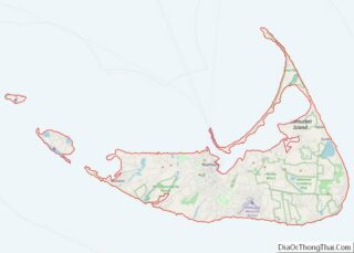 Map of Nantucket County, Massachusetts