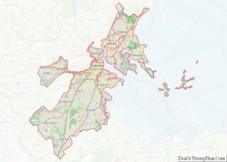 Map of Suffolk County, Massachusetts