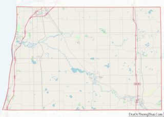 Map of Allegan County, Michigan