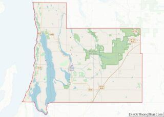 Map of Antrim County, Michigan