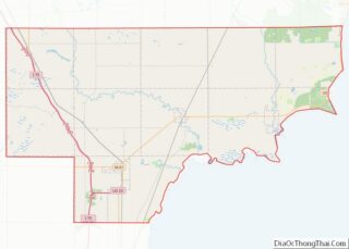 Map of Arenac County, Michigan