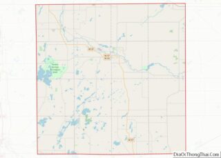 Map of Barry County, Michigan