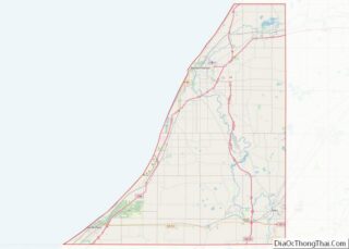 Map of Berrien County, Michigan