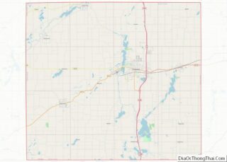 Map of Branch County, Michigan