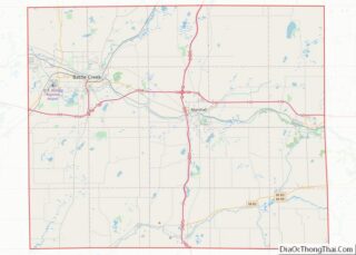 Map of Calhoun County, Michigan