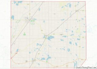 Map of Cass County, Michigan