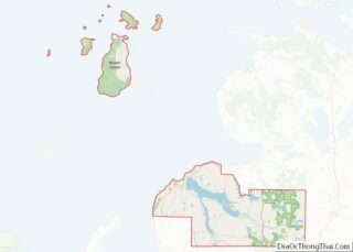 Map of Charlevoix County, Michigan