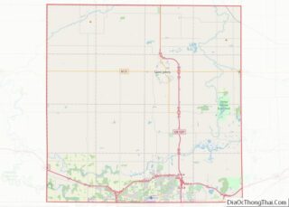 Map of Clinton County, Michigan