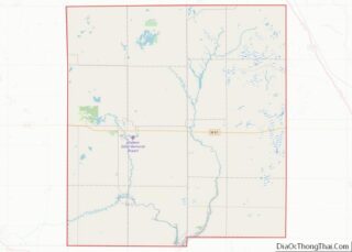 Map of Gladwin County, Michigan