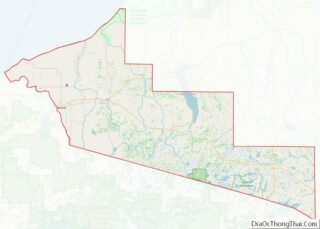 Map of Gogebic County, Michigan