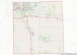 Map of Ingham County, Michigan