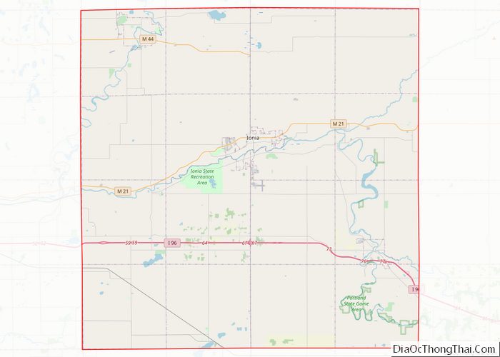 Map of Ionia County