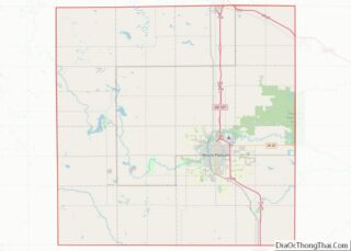 Map of Isabella County, Michigan