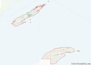 Map of Keweenaw County, Michigan