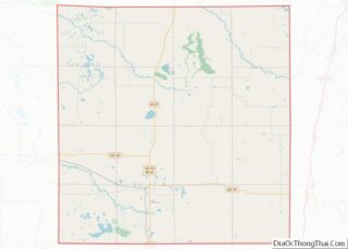 Map of Lake County, Michigan