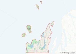 Map of Leelanau County, Michigan