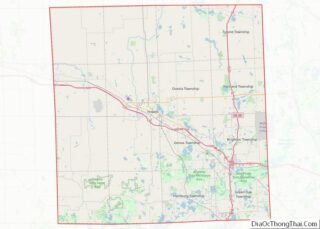 Map of Livingston County, Michigan