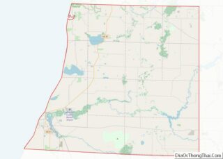 Map of Manistee County, Michigan