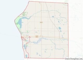 Map of Mason County, Michigan