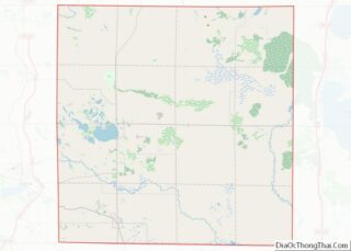 Map of Missaukee County, Michigan