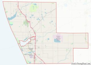 Map of Muskegon County, Michigan