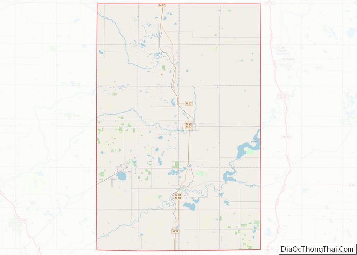 Map of Newaygo County