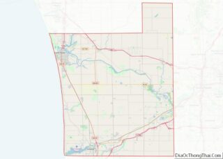 Map of Ottawa County, Michigan