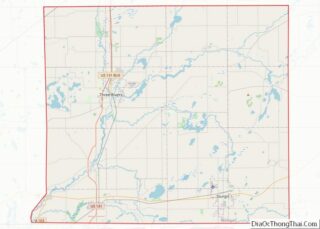 Map of St. Joseph County, Michigan