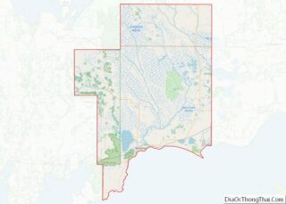 Map of Schoolcraft County, Michigan