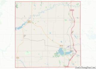 Map of Wexford County, Michigan