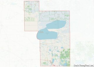 Map of Beltrami County, Minnesota