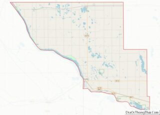 Map of Big Stone County, Minnesota