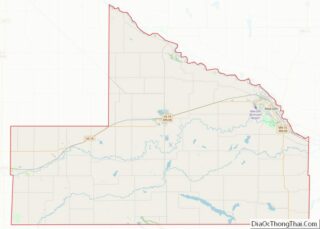 Map of Brown County, Minnesota