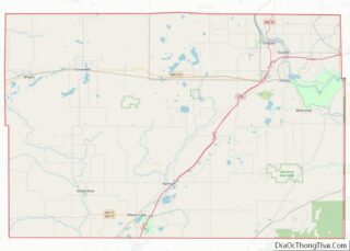 Map of Carlton County, Minnesota